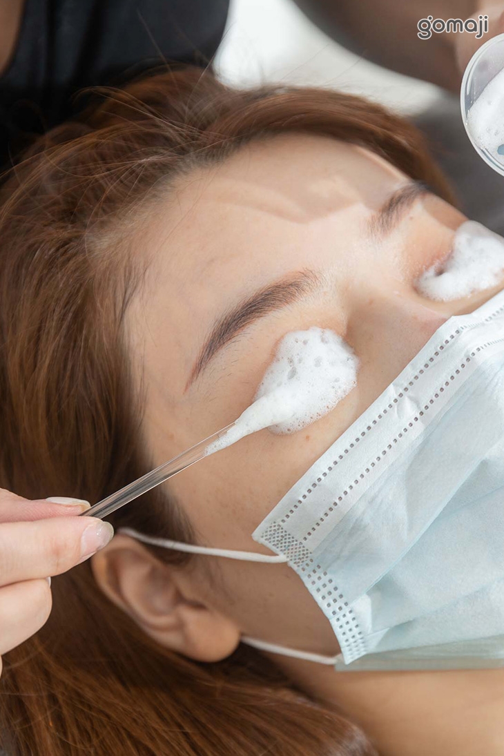 眼周真睫毛清潔+睫毛SPA