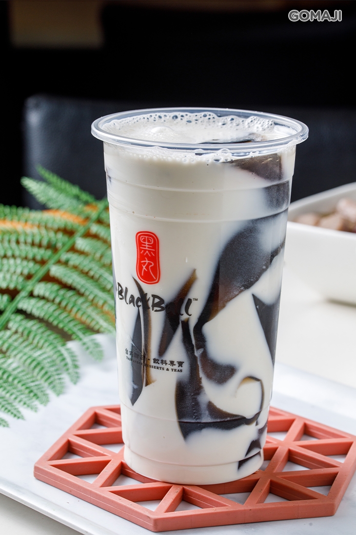 鮮奶仙草凍飲