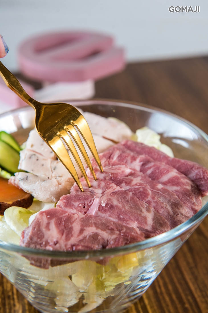 舒肥牛排沙拉+雞胸