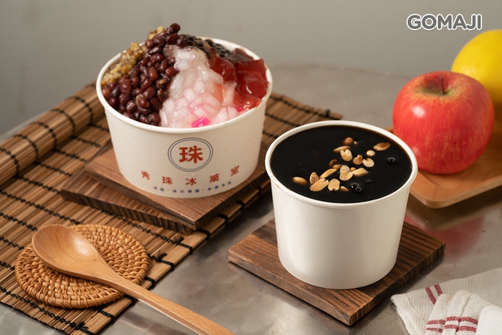  黑糖綜合冰+燒仙草 