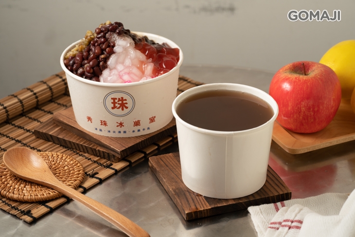  黑糖綜合冰+綜合紅豆湯 