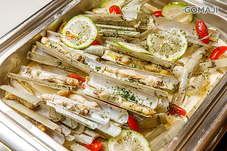 炭烤竹蟶檸檬奶油醬汁