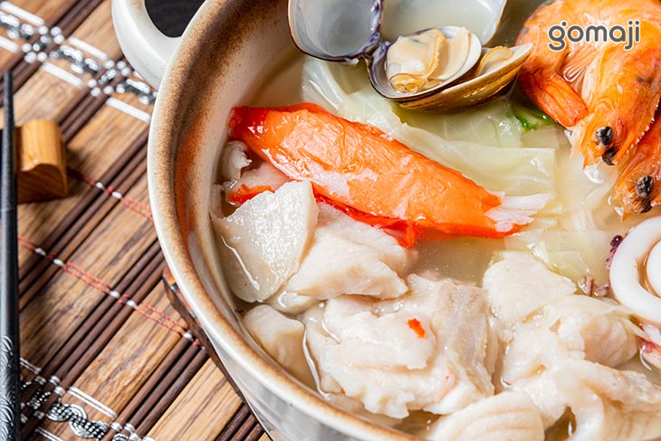 老火蔬菜雞湯口味：小海鮮鍋