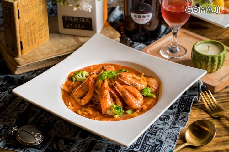 茄汁鮮蝦義大利麵