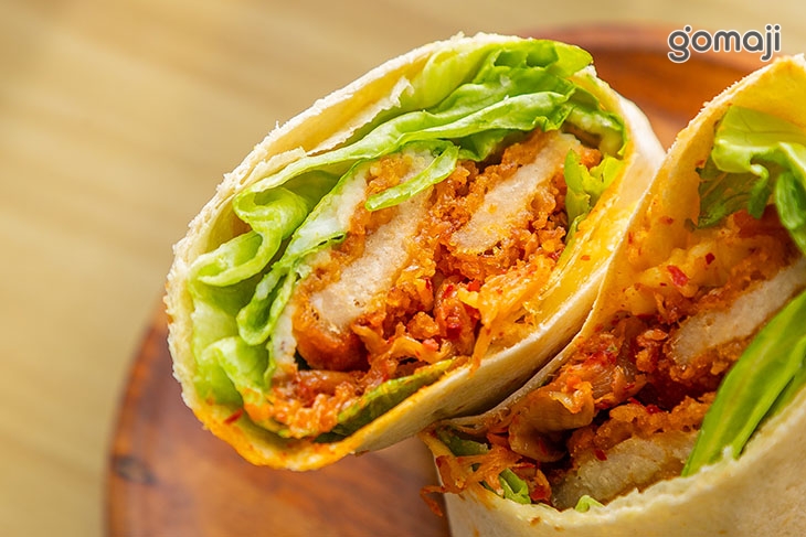 泡菜卡滋豬捲餅