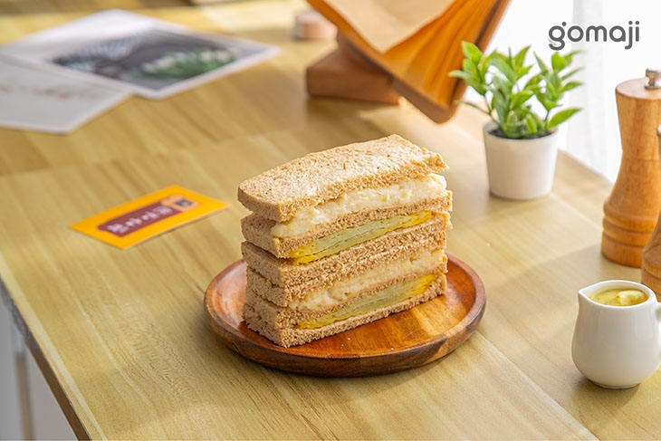 蘋果薯泥蛋全麥三明治