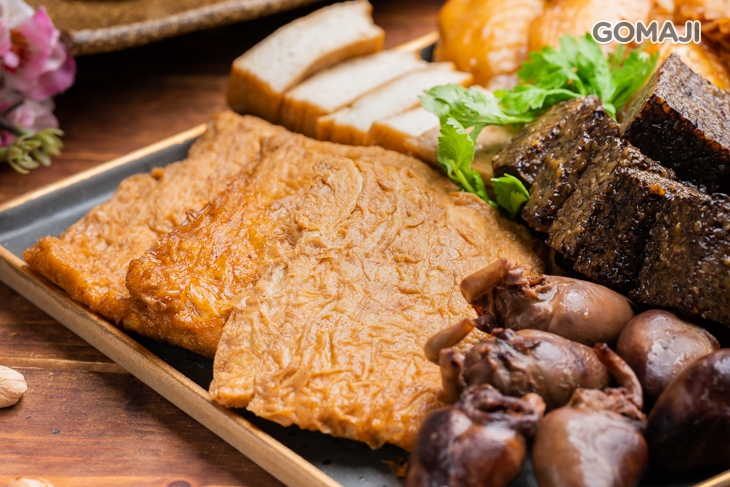 鴨心、二節翅、米血糕、百頁豆腐、豆包