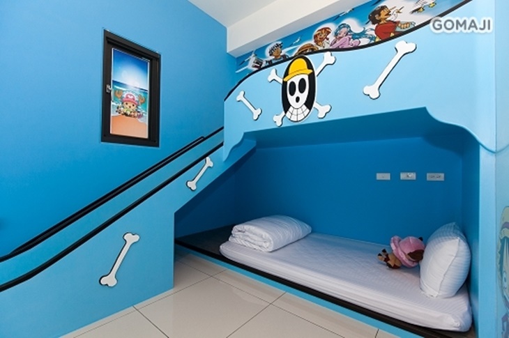 航海冒險親子滑梯四人房 