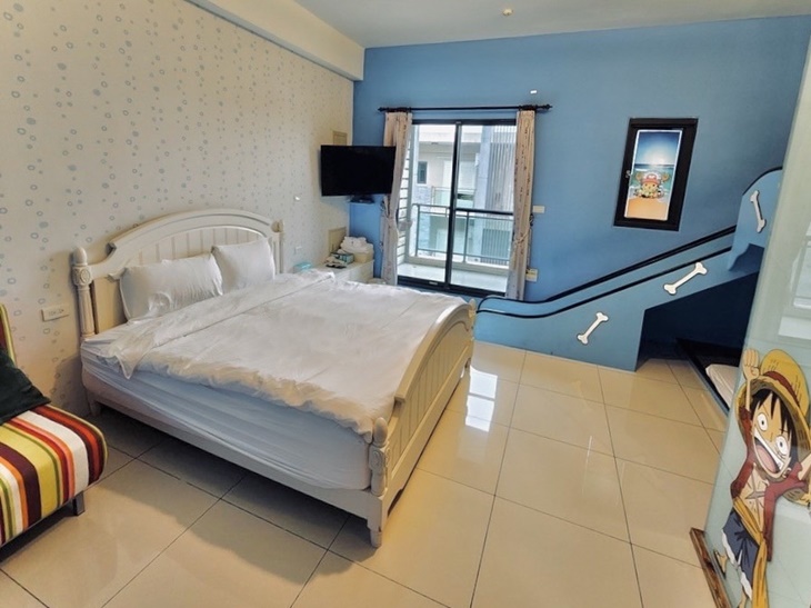 航海冒險親子滑梯四人房 