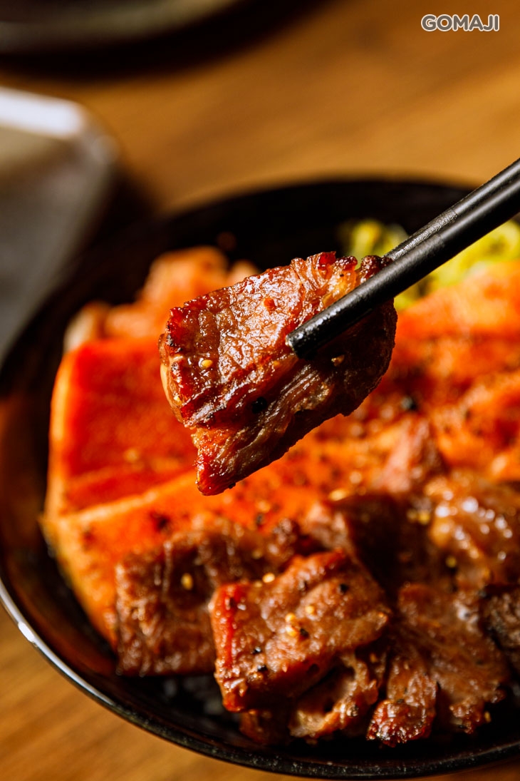 鮭魚牛小排飯單人套餐