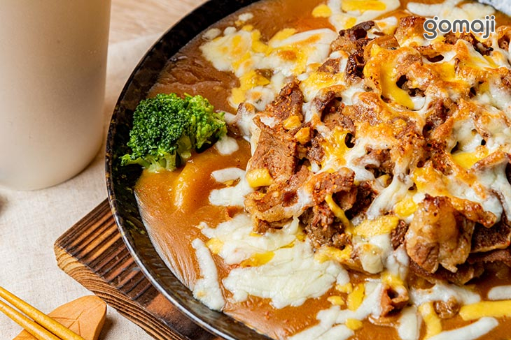 牛肉咖哩+加料雙倍起司