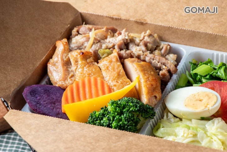 雙拼(味增雞+薑汁豚肉)
