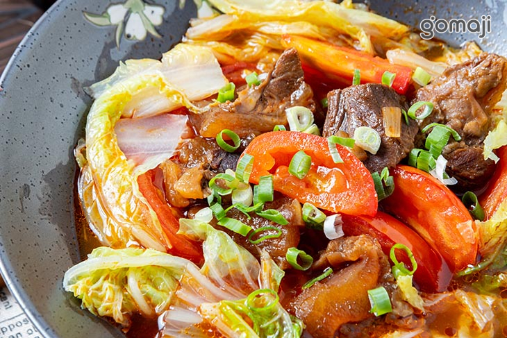 義式鮮番茄牛筋肉麵(一顆番茄量)