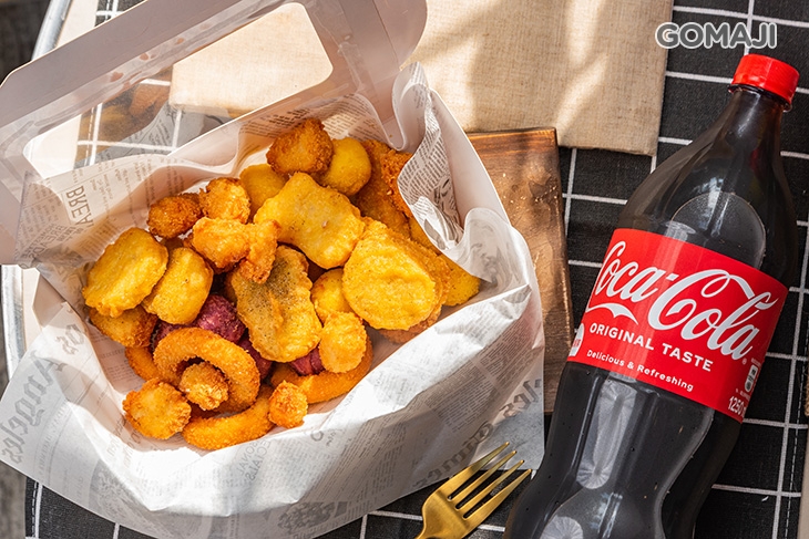 超值配餐組 E.任選三種45元點心+大瓶飲料