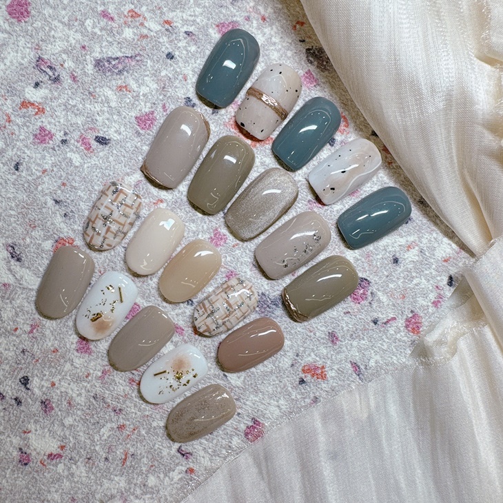 造型設計款凝膠美甲30選1(可換底色)