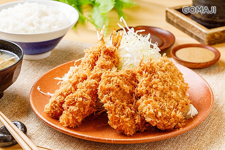 海老腰內豬排定食