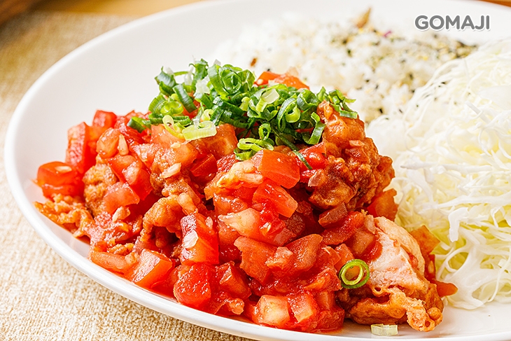 蕃茄燴嫩雞唐揚