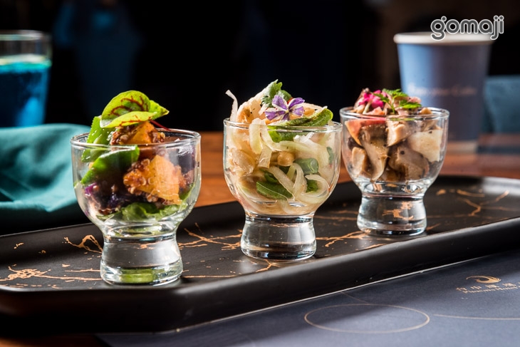 黎麥雙色甘薯/青木瓜沙拉/臘腸野菌菇