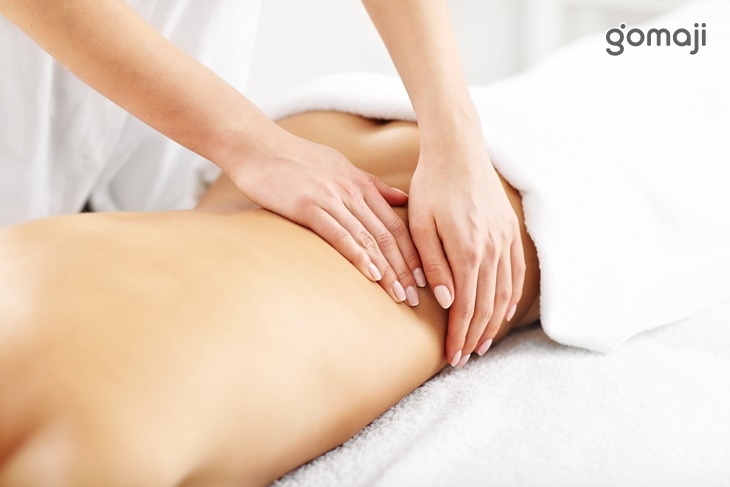 芳香精油背部舒壓按摩