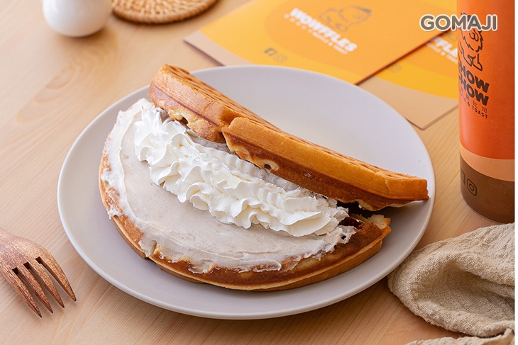 芋泥鮮奶油鬆餅