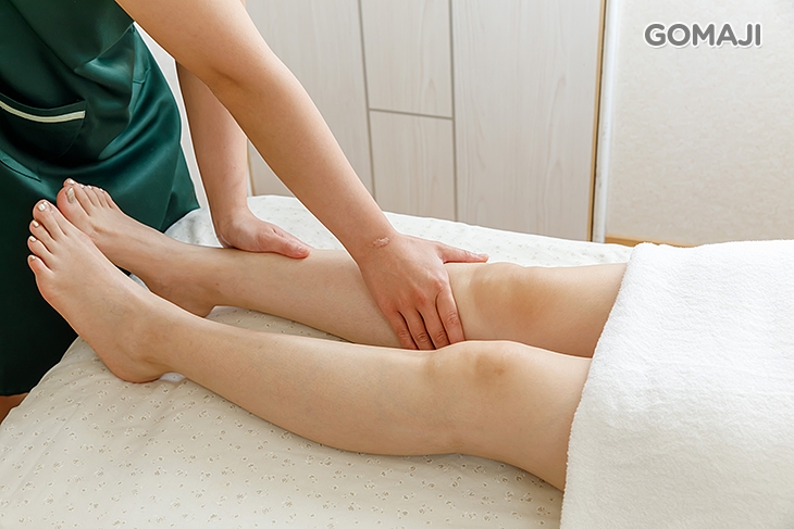 腿部回流順暢按摩(正面腿部)