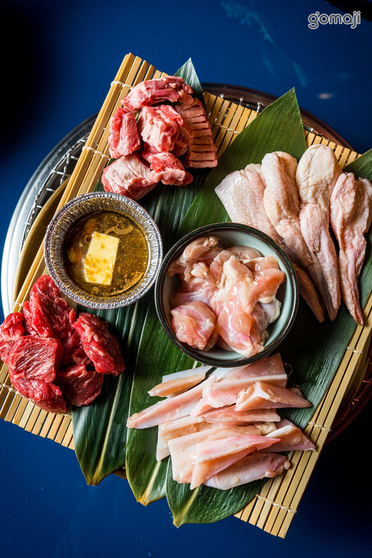 牛肋條+厚切牛肉+雞肉組合(雞腿肉+298腿肉+雞軟骨)