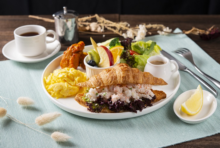 001天使紅蝦沙拉可頌