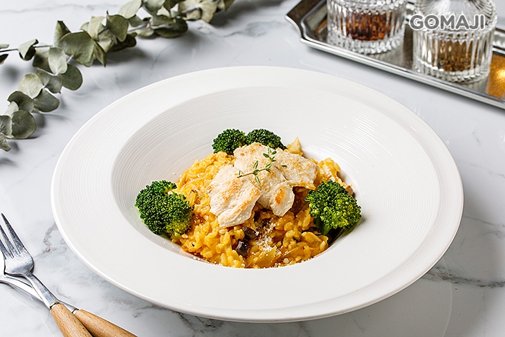 南瓜野菇雞肉燉飯