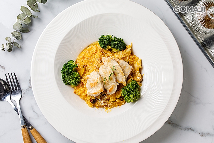 南瓜野菇雞肉燉飯