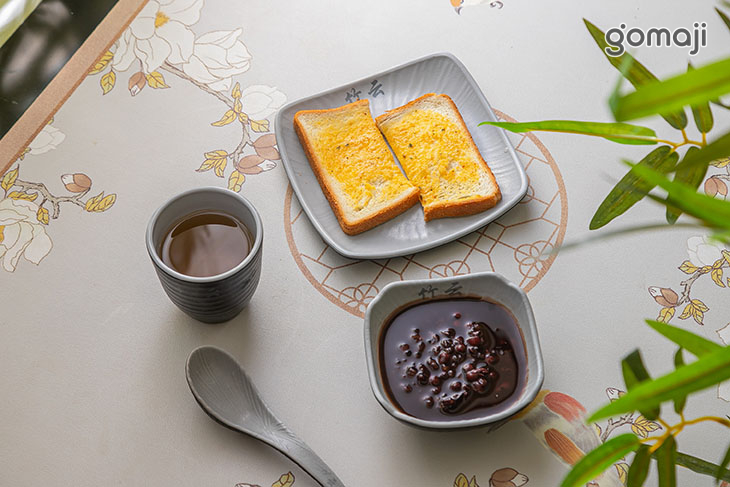 決明⼦枸杞茶+香蒜烤吐司+ 甜品(依季節限定)