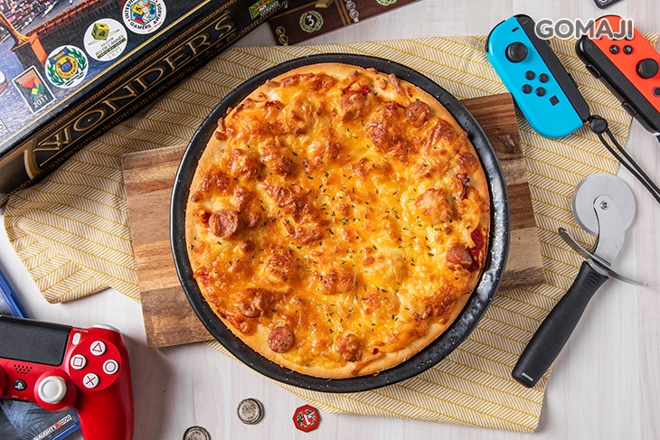 茄汁培根燻腸披薩