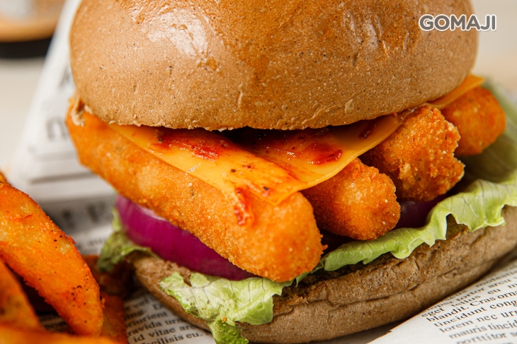 起司香煎鱈魚堡