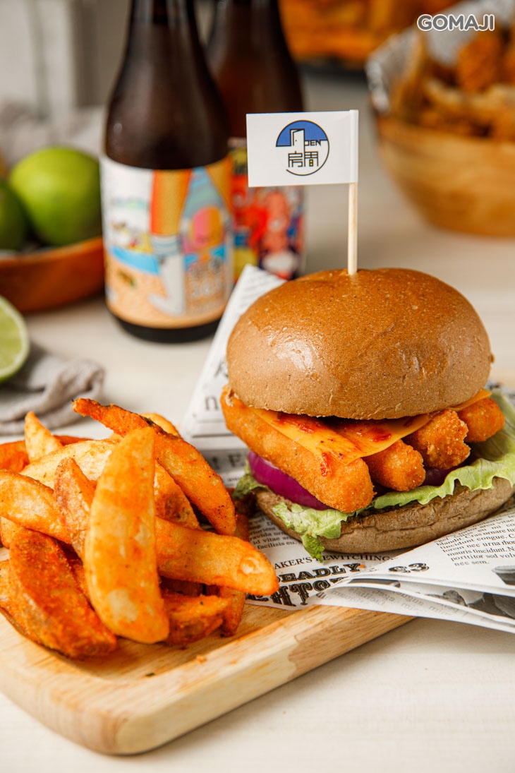 起司香煎鱈魚堡