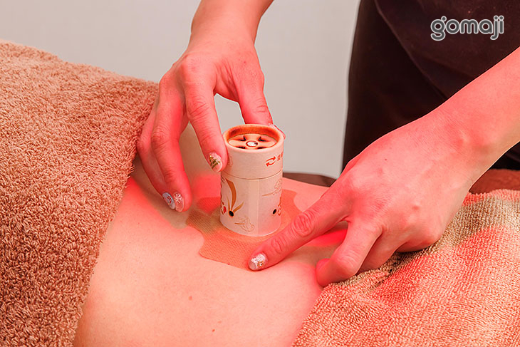 三叉棒頭刮 + 暖宮熱敷