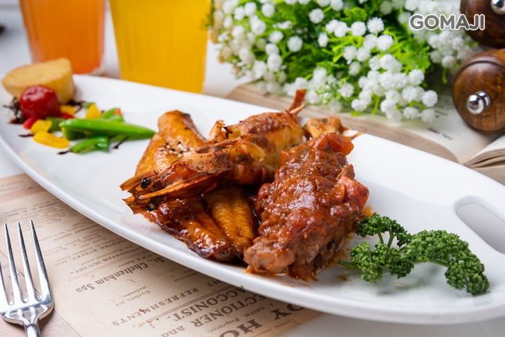 海陸三拼(羊+魚+蝦)