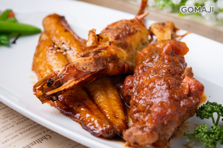 海陸三拼(羊+魚+蝦)