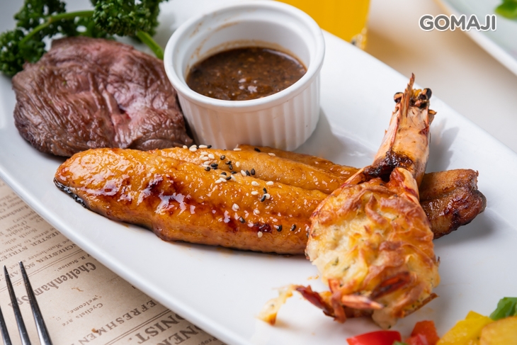 海陸三拼(牛+魚+蝦)