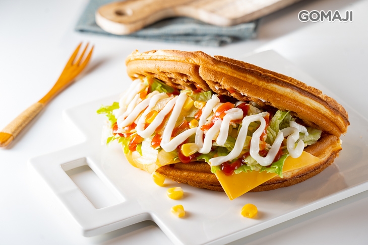 玉米起司蔬菜鬆餅