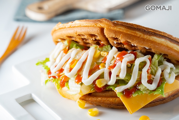 玉米起司蔬菜鬆餅