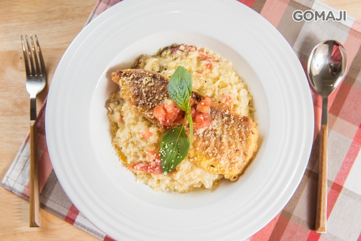 奶油西西里鮮魚燉飯