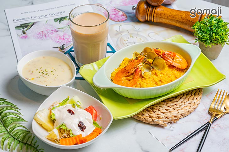 鬱金香海鮮燉飯套餐