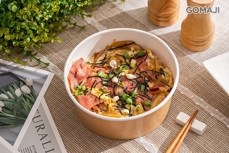 培根丼飯 