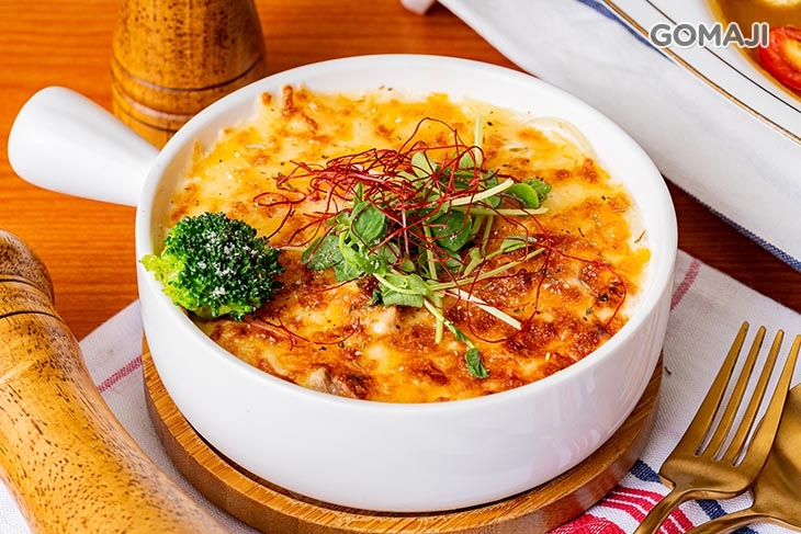 鮮嫩野菇雞肉焗烤飯