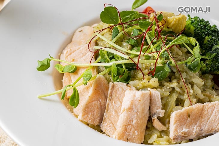 法式奶油鮭魚-青醬