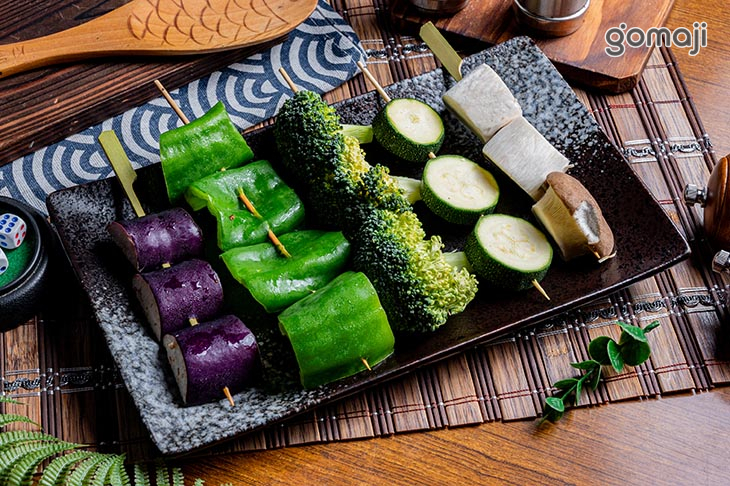 各式蔬食串燒