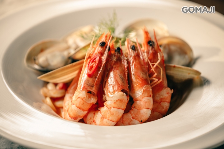 蒜香辣味海鮮義大利麵