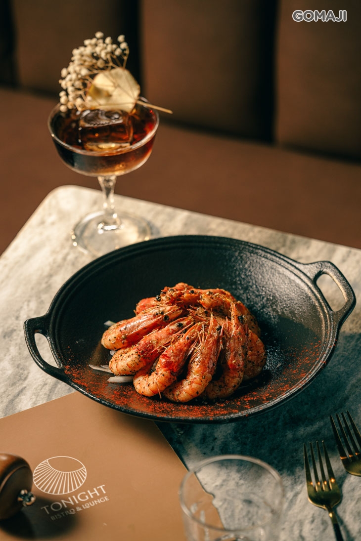 油風青花椒蒜味大蝦