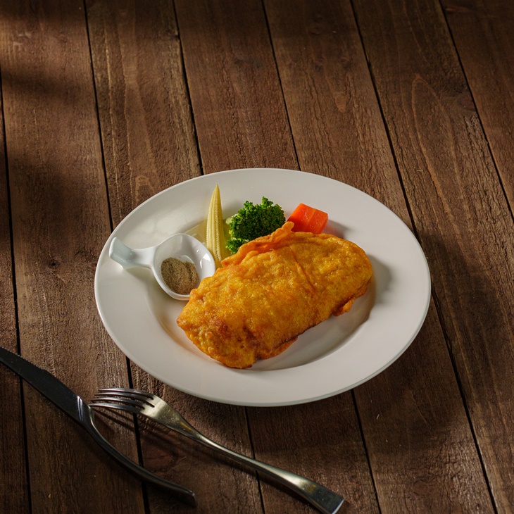 酥脆黃金巴沙魚排