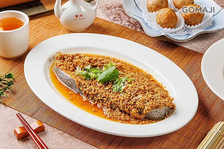 豆酥蒸鱈魚