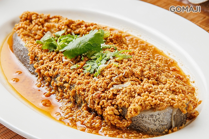 豆酥蒸鱈魚